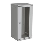 Nástenný rozvádzač 10" 12U RAL 7035 sklenené dvere LC-10-12-11-G