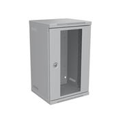 Nástenný rozvádzač 10" 9U RAL 7035 sklenené dvere LC-10-9-11-G