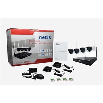 Netis SE204 IP kamerový set NVR, 4ks HD kamery, 1TB HDD, Linux