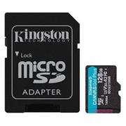 Pamäťová karta Kingston Canvas Go! Plus microSDXC 128GB Class 10, UHS-I, U3, V30, A2, 170/90MB/s (+ adaptér) 