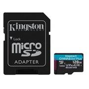 Pamäťová karta Kingston Canvas Go! Plus microSDXC 128GB Class 10, UHS-I, U3, V30, A2, 200/104MB/s (+ adaptér) 