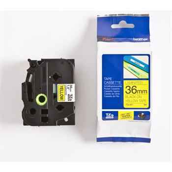 páska BROTHER TZ661 čierne písmo, žltá páska Tape (36mm)