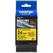 páska BROTHER TZeSL651 čierne písmo, žltá páska SELF-LAMINATING Tape (24mm)