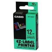 páska CASIO XR-18GN1 Black On Green Tape EZ Label Printer (18mm)