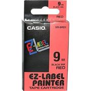 páska CASIO XR-9RD1 Black On Red Tape EZ Label Printer (9mm)