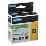 páska DYMO 1805414 PROFI D1 RHINO White On Green Vinyl Tape (12mm)