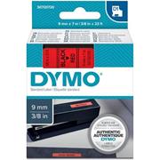 páska DYMO 40917 D1 Black On Red Tape (9mm)