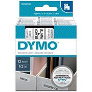 páska DYMO 45013 D1 Black On White Tape (12mm)