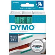 páska DYMO 45809 D1 Black On Green Tape (19mm)