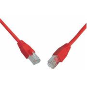 Patch kábel CAT5E SFTP PVC 10 m červený snag-proof C5E-315RD-10MB