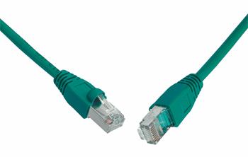 Patch kábel CAT5E SFTP PVC 7 m zelený snag-proof C5E-315GR-7MB
