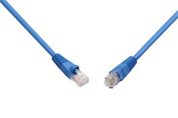 Patch kábel CAT5E UTP PVC 0,5 m modrý snag-proof C5E-114BU-0,5MB
