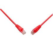 Patch kábel CAT5E UTP PVC 2 m červený snag-proof C5E-114RD-2MB