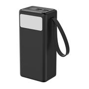 Platinet PMPB8065 Powerbanka 80000 mAh 65W Power Delivery, 2xUSB-C, 4xUSB-A, kábel USB-C 1m, black