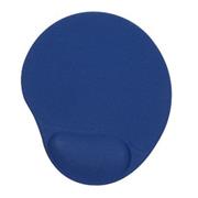 podložka pod myš Powerton, modrá s gélovou opierkou, 255 x 220 x 20 mm