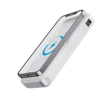 PowerBank s bezdrôtovým nabíjaním MagSafe Forever MATB-300 10000 mAh 3in1 biela
