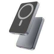 PowerBank s bezdrôtovým nabíjaním MagSafe QUALO QRPB-20-07 5000 mAh 20W šedá