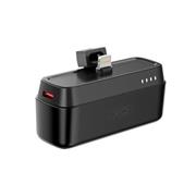 PowerBank XO mini PR244 20W 5000 mAh s Lightning konektorom, čierna