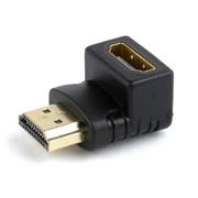 pravouhlý adaptér HDMI M/F, čierny, GEMBIRD