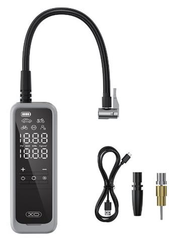 Prenosný AKU kompresor XO CZ018 čierny 5000mAh 85W