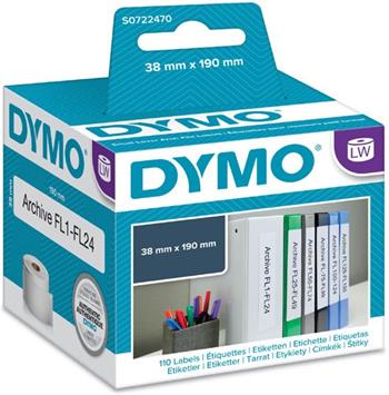 rolka DYMO 99018 Small Lever Arch File Labels 190x38mm