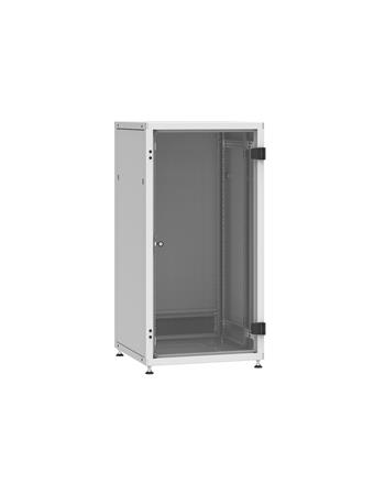 Rozvádzač LC-50 24U, 600x600 RAL 7035, sklenené dvere