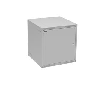 Rozvádzač nástenný GrandN 12U 600 mm, dvere plech, RAL 7035, GrandN-12U-66-21-G