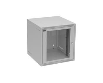 Rozvádzač nástenný GrandN 12U 600 mm, dvere sklo, RAL 7035, GrandN-12U-66-11-G