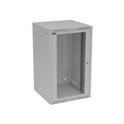 Rozvádzač nástenný GrandN 20U 600 mm, dvere sklo, RAL 7035, GrandN-20U-66-11-G