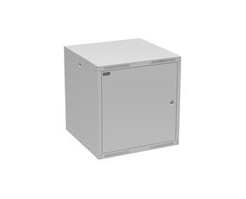 Rozvádzač nástenný GrandN DUO 12U 600 mm, dvere plech, RAL 7035, GrandND-12U-66-21-G