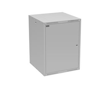Rozvádzač nástenný GrandN DUO 16U 600 mm, dvere plech, RAL 7035, GrandND-16U-66-21-G