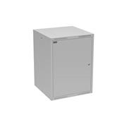 Rozvádzač nástenný GrandN DUO 16U 600 mm, dvere plech, RAL 7035, GrandND-16U-66-21-G