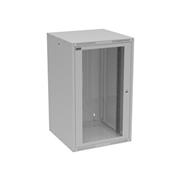 Rozvádzač nástenný GrandN DUO 20U 600 mm, dvere sklo, RAL 7035, GrandND-20U-66-11-G