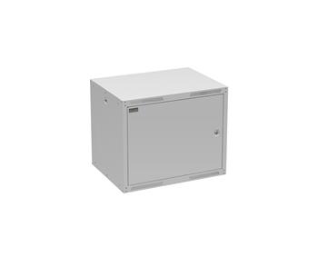 Rozvádzač nástenný GrandN DUO 9U 450 mm, dvere plech, RAL 7035, GrandND-9U-645-21-G