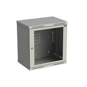 Rozvádzač nástenný SENSA 12U 400 mm, dvere sklo, RAL 7035, SENSA-12U-64-11-G