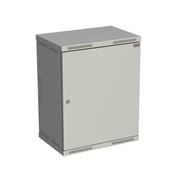 Rozvádzač nástenný SENSA 15U 400 mm, dvere plech, RAL 7035, SENSA-15U-64-21-G