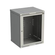 Rozvádzač nástenný SENSA 15U 500 mm, dvere sklo, RAL 7035, SENSA-15U-65-11-G