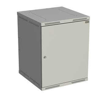 Rozvádzač nástenný SENSA 15U 600 mm, dvere plech, RAL 7035, SENSA-15U-66-21-G