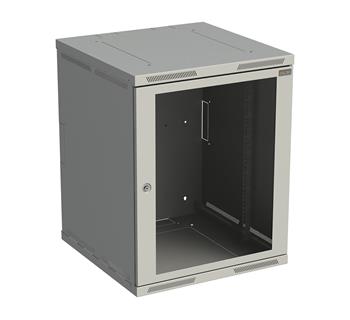Rozvádzač nástenný SENSA 15U 600 mm, dvere sklo, RAL 7035, SENSA-15U-66-11-G