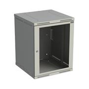 Rozvádzač nástenný SENSA 15U 600 mm, dvere sklo, RAL 7035, SENSA-15U-66-11-G