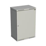 Rozvádzač nástenný SENSA 18U 400 mm, dvere plech, RAL 7035, SENSA-18U-64-21-G