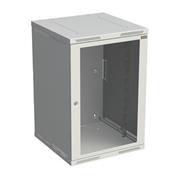 Rozvádzač nástenný SENSA 18U 500 mm, dvere sklo, RAL 7035, SENSA-18U-65-11-G