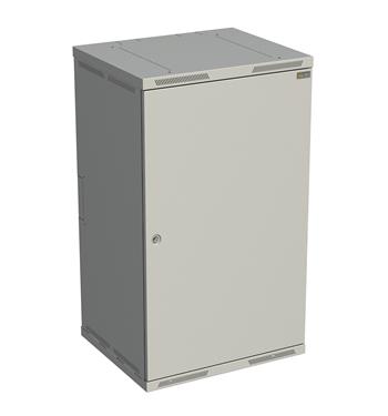 Rozvádzač nástenný SENSA 21U 600 mm, dvere plech, RAL 7035, SENSA-21U-66-21-G