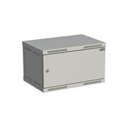 Rozvádzač nástenný SENSA 6U 400 mm, dvere plech, RAL 7035, SENSA-6U-64-21-G