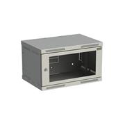Rozvádzač nástenný SENSA 6U 400 mm, dvere sklo, RAL 7035, SENSA-6U-64-11-G