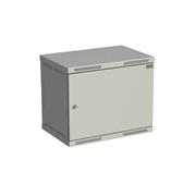 Rozvádzač nástenný SENSA 9U 400 mm, dvere plech, RAL 7035, SENSA-9U-64-21-G