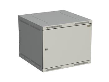 Rozvádzač nástenný SENSA 9U 600 mm, dvere plech, RAL 7035, SENSA-9U-66-21-G
