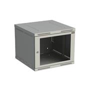 Rozvádzač nástenný SENSA 9U 600 mm, dvere sklo, RAL 7035, SENSA-9U-66-11-G