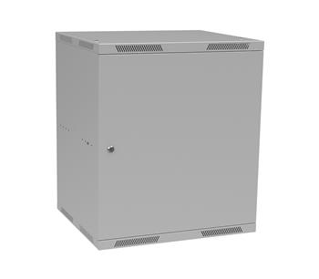 Rozvádzač nástenný skladaný SENSA LITE 12U 450 mm, dvere plech, RAL 7035, SENSA-L-12U-545-21-G