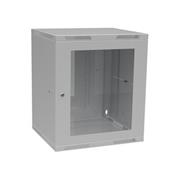 Rozvádzač nástenný skladaný SENSA LITE 12U 450 mm, dvere sklo, RAL 7035, SENSA-L-12U-545-11-G